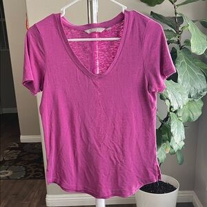 Athleta Fuchsia Short Sleeve Tee